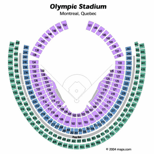 Olympic Stadium Montreal Impact Seating Chart